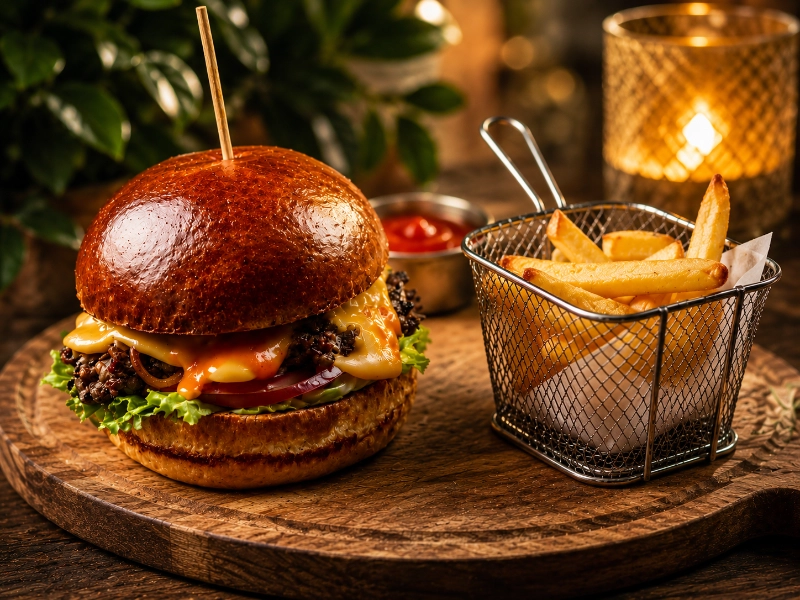 Бургер з томленою яловичиною / Beef Burger